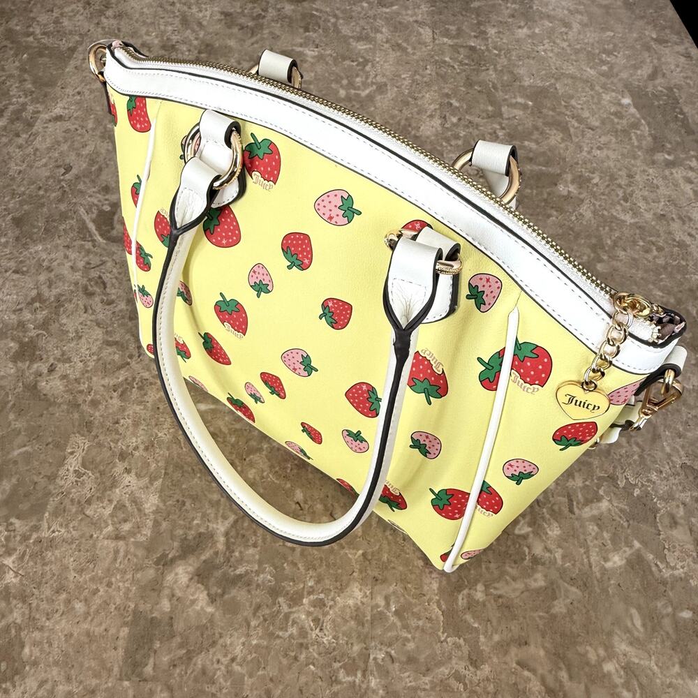 Juicy Couture Sweet N Juicy FR Tote Strawberry Yellow - Picture 4 of 10